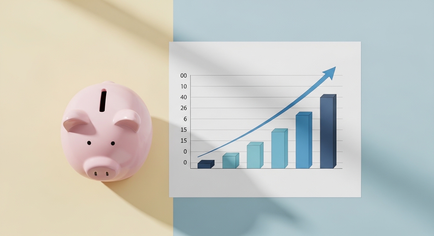 Comparativa visual entre ahorro e inversión: diferencias de plazo, riesgo y rentabilidad